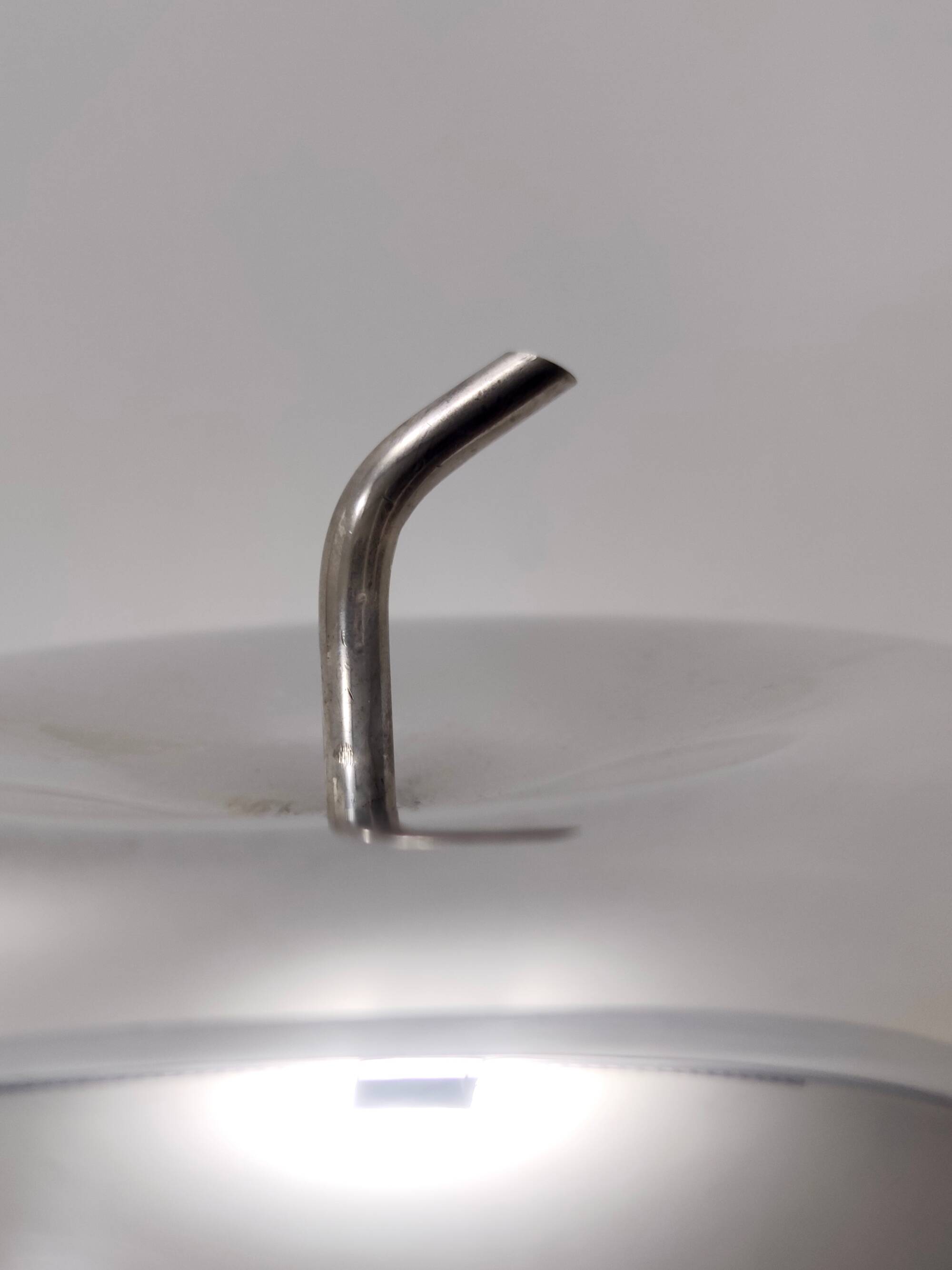 Postmodern Transparent Glass and Silver-Plated Metal Ice Bucket / Bowl, Italy