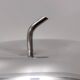 Postmodern Transparent Glass and Silver-Plated Metal Ice Bucket / Bowl, Italy