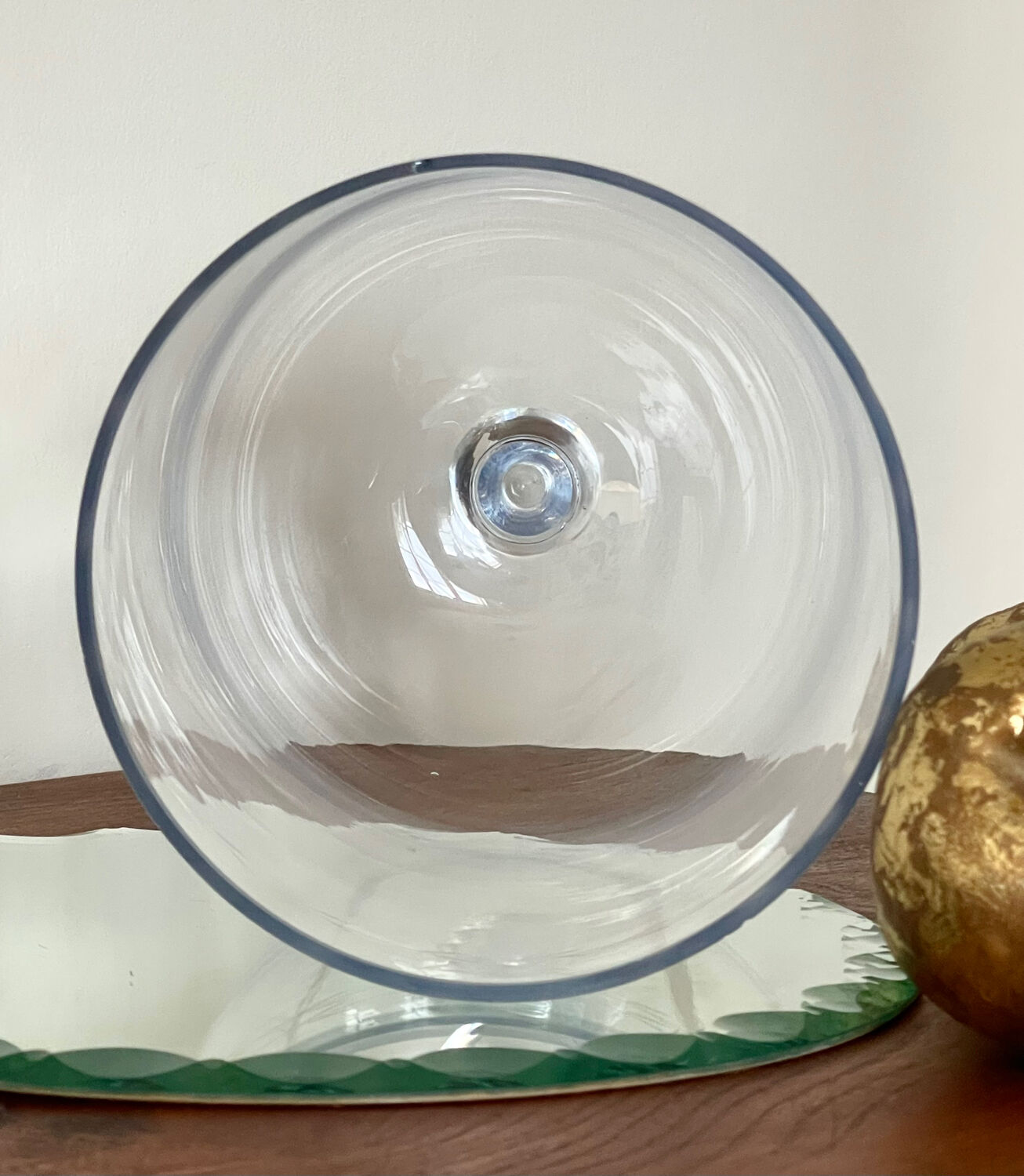 Antique cloche and its tray