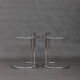 Set of 2 tabes Eileen Gray chrome model 1027