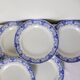 6 flat plates from the Boch Frères La Louvière porcelain model Dina