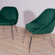 Armchairs chrome and fabric , 1960