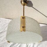 70's design glass pendant light