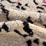 Large modern berber beni ouarain wool rug