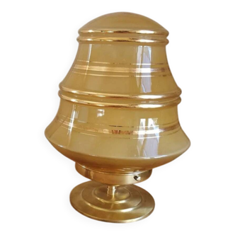 Art Deco table lamp, champagne and gold