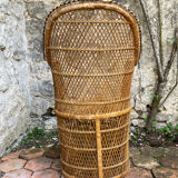 Vintage rattan armchair