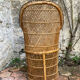 Vintage rattan armchair