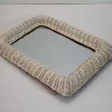 Mirror rattan 31x41cm