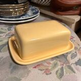 Yellow butter dish