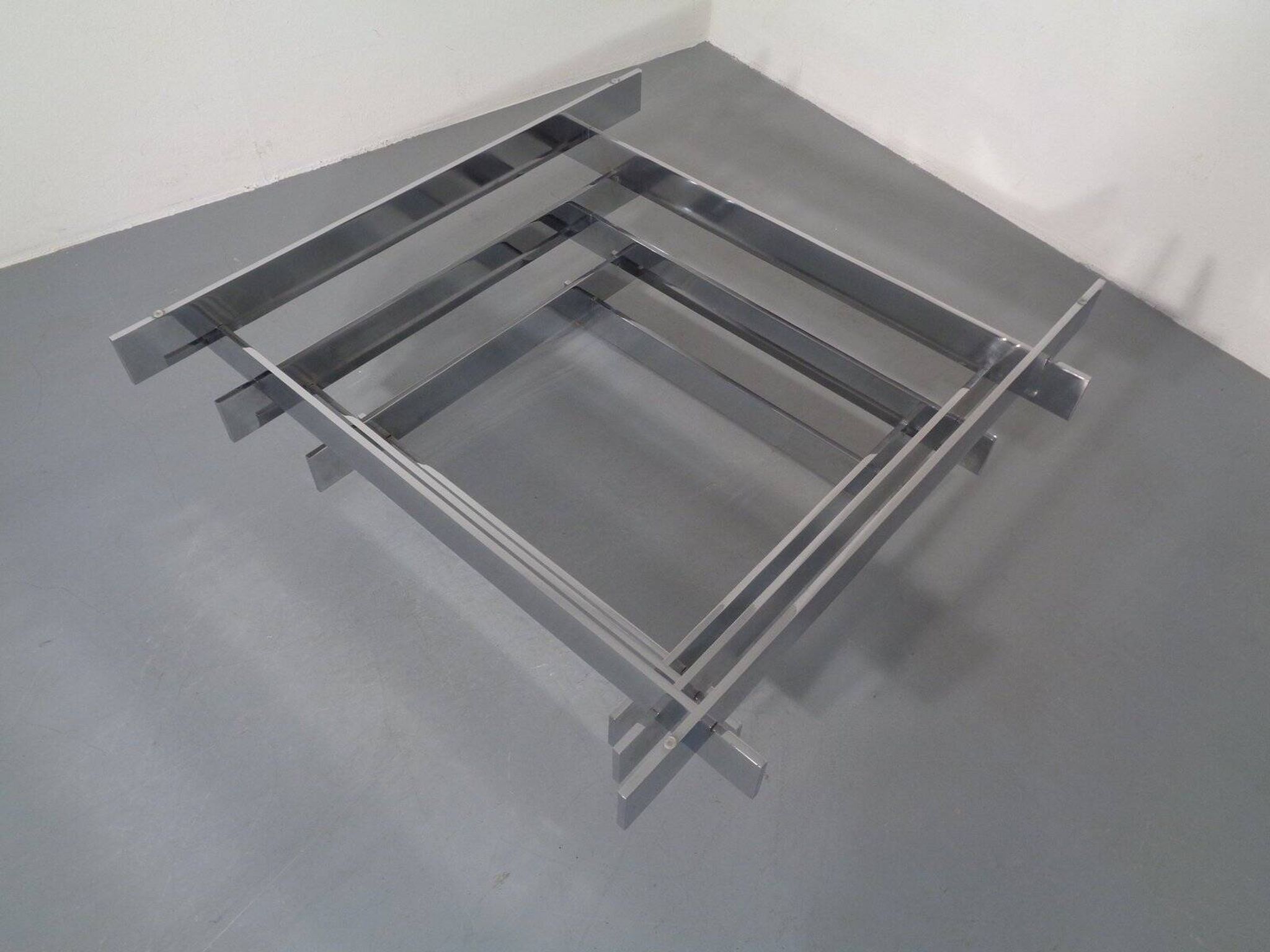 Sculptural Chrome Coffee Table by David Hicks, Italy, 1960s