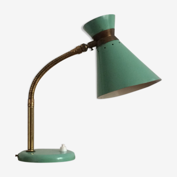 Green Diabolo casserole lamp 1950