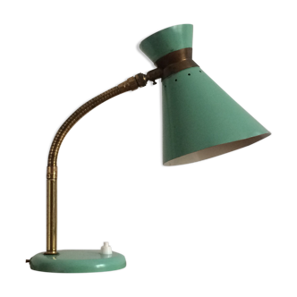 Green Diabolo casserole lamp 1950