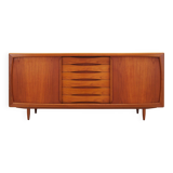 Buffet en teck, design danois, années 1970, fabricant : Dyrlund