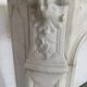 Louis XV style fireplace in white Carrara marble 19th century