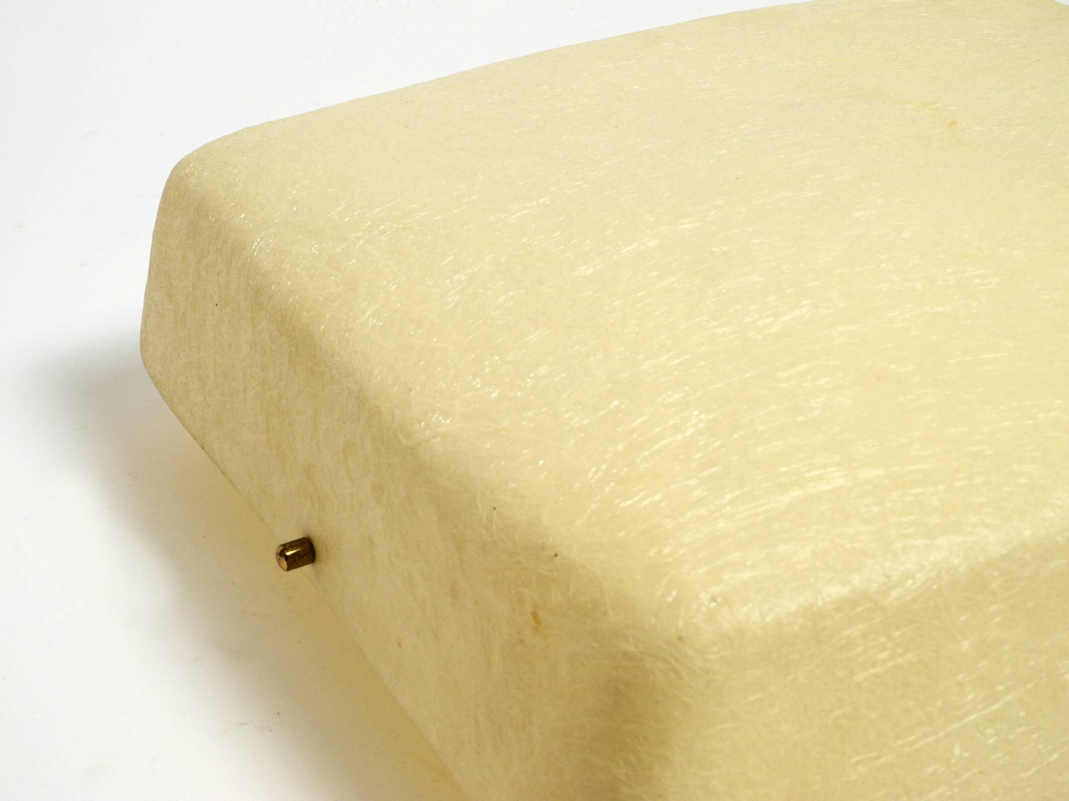 Beautiful Mid Century Modern square fiberglass ceiling or wall lamp