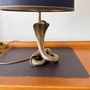 Cobra sculptural lamp in brass – Vintage French work, circa 19