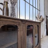 Enfilade display cabinet, solid oak, 1920.