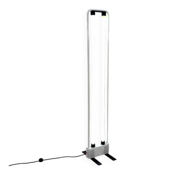 White floor lamp by Gian N. Gigante for Zerbetto, 1980