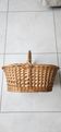 Panier ancien en osier et rotin