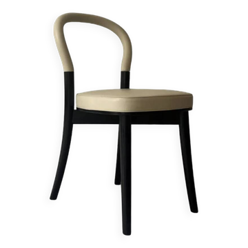 chaises en frene et cuir beige "Goteborg" par Gunnar Asplund pour cassina