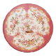 Porcelain dessert plate, Minton Decor 235, pink, Sarreguemines