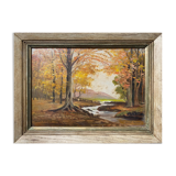 Painting HST/P circa 1950 "Autumn Landscape" by Harry Archer (Washington)