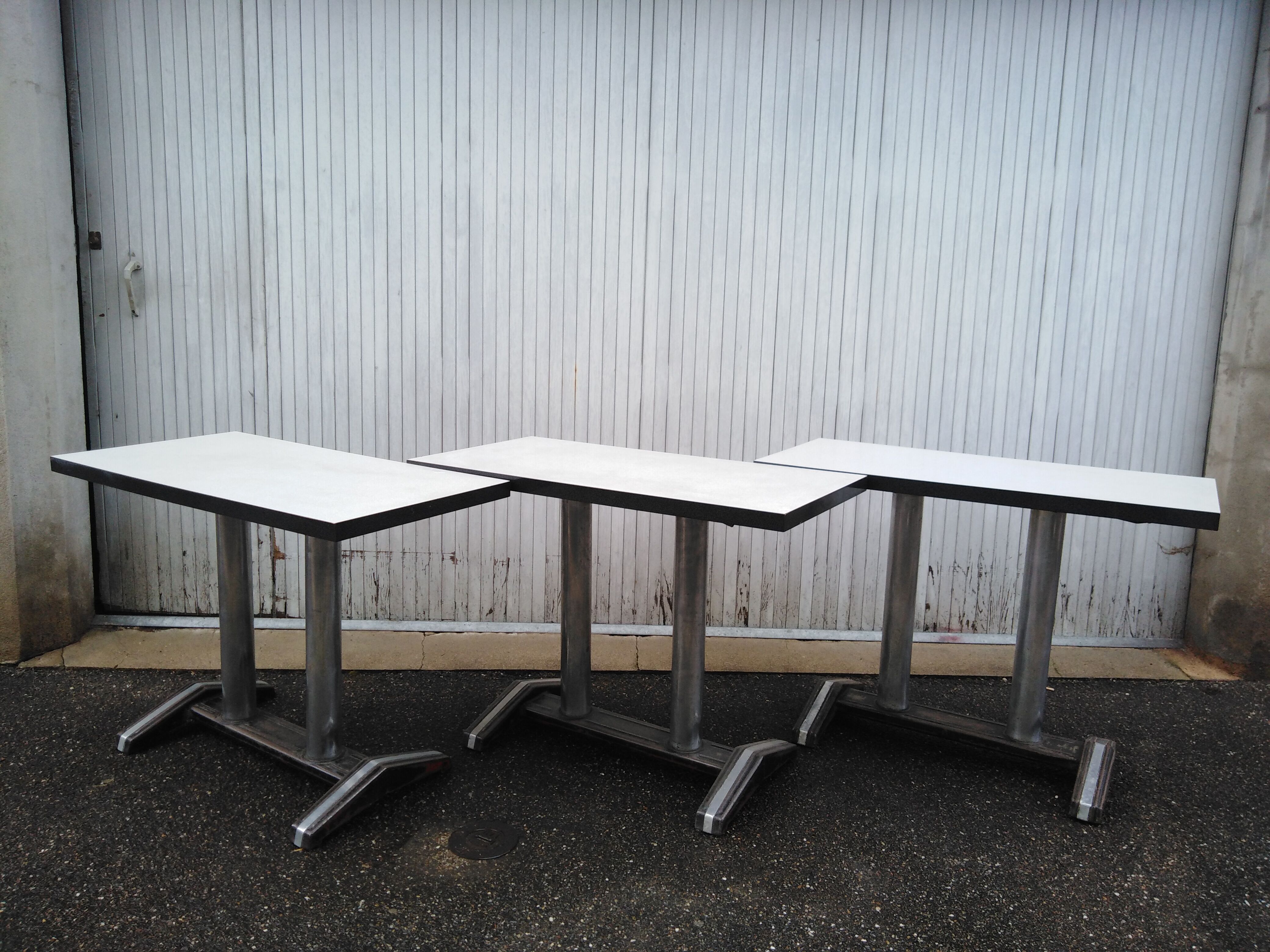 3 tables bistrot 1960