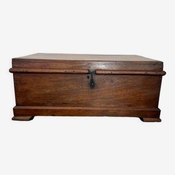 Old chest of ghana in exotic wood