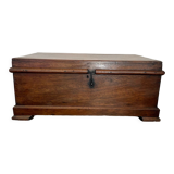 Coffre ancien du ghana en bois exotique