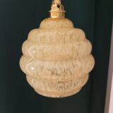 Baladeuse en verre de Clichy jaune