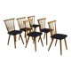 Set of 6 vintage Scandinavian chairs with bars from the 60s. Ref SINNO