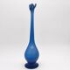 Murano Soliflore Vase V Nason C Cobalt Blue Frosted 38cm Label
