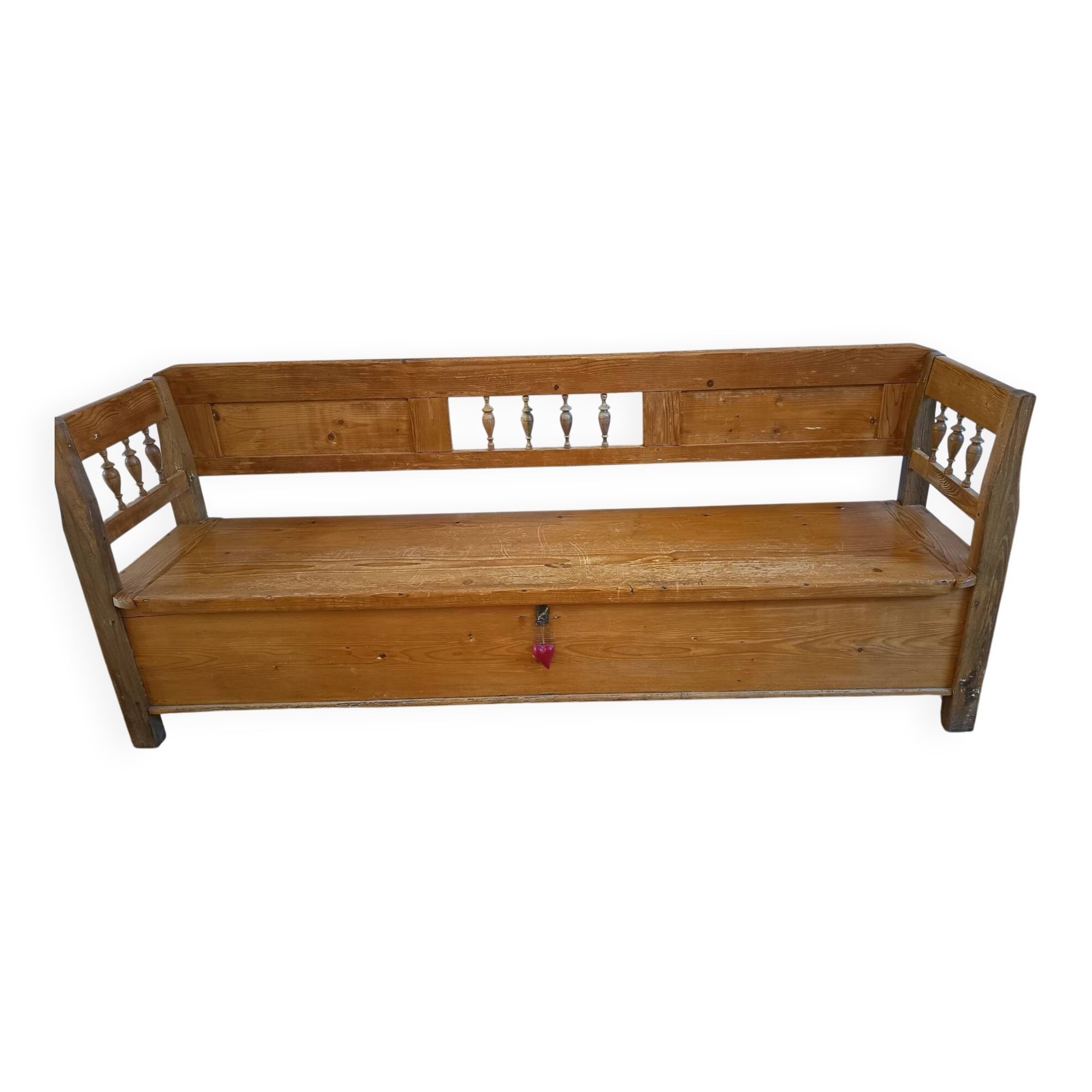 Hungarian bank-safe 2.17 m. Carved solid pine. Early 20th century.