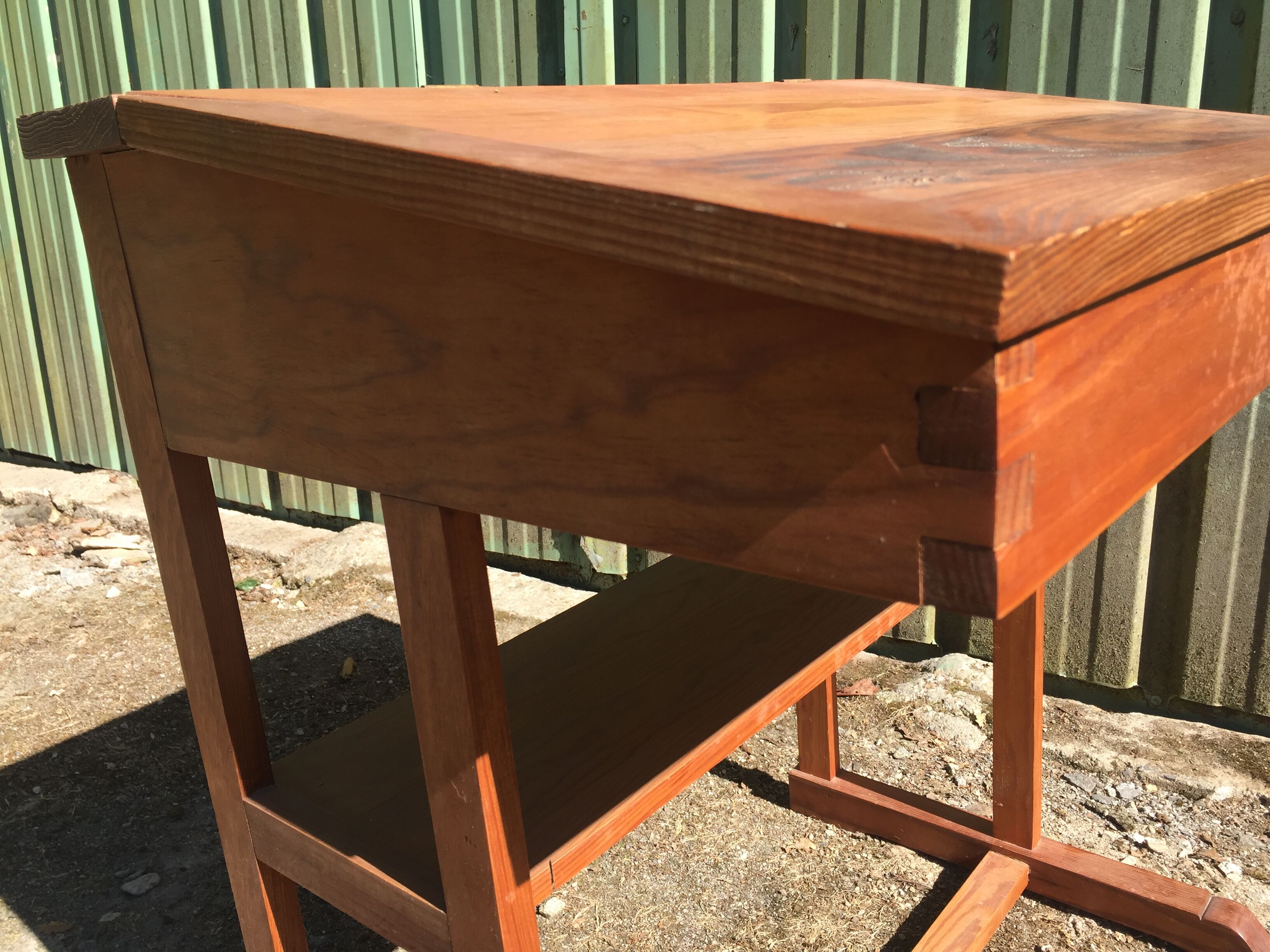 Vintage pitchpin slope desk
