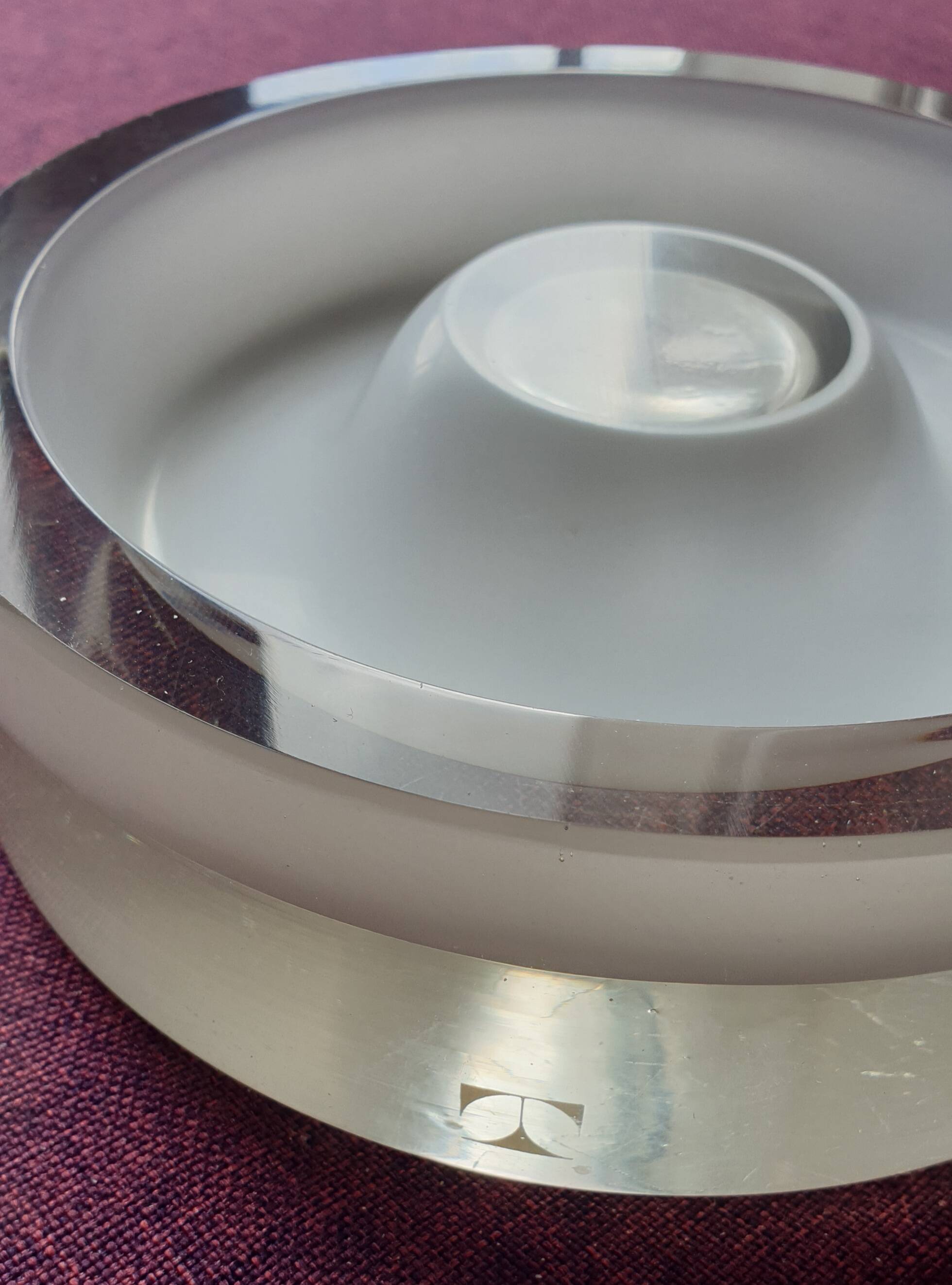 Tecno ashtray design Venini Italia, 1981