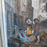 Engraving from Quimper. Late 19th century.