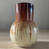 Vintage glazed terracotta vase