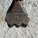 Carved wooden wall candle holder