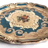 Italian Blue Wood Tray