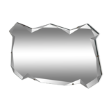 Beveled mirror - freeform - "batman", 67x39 cm