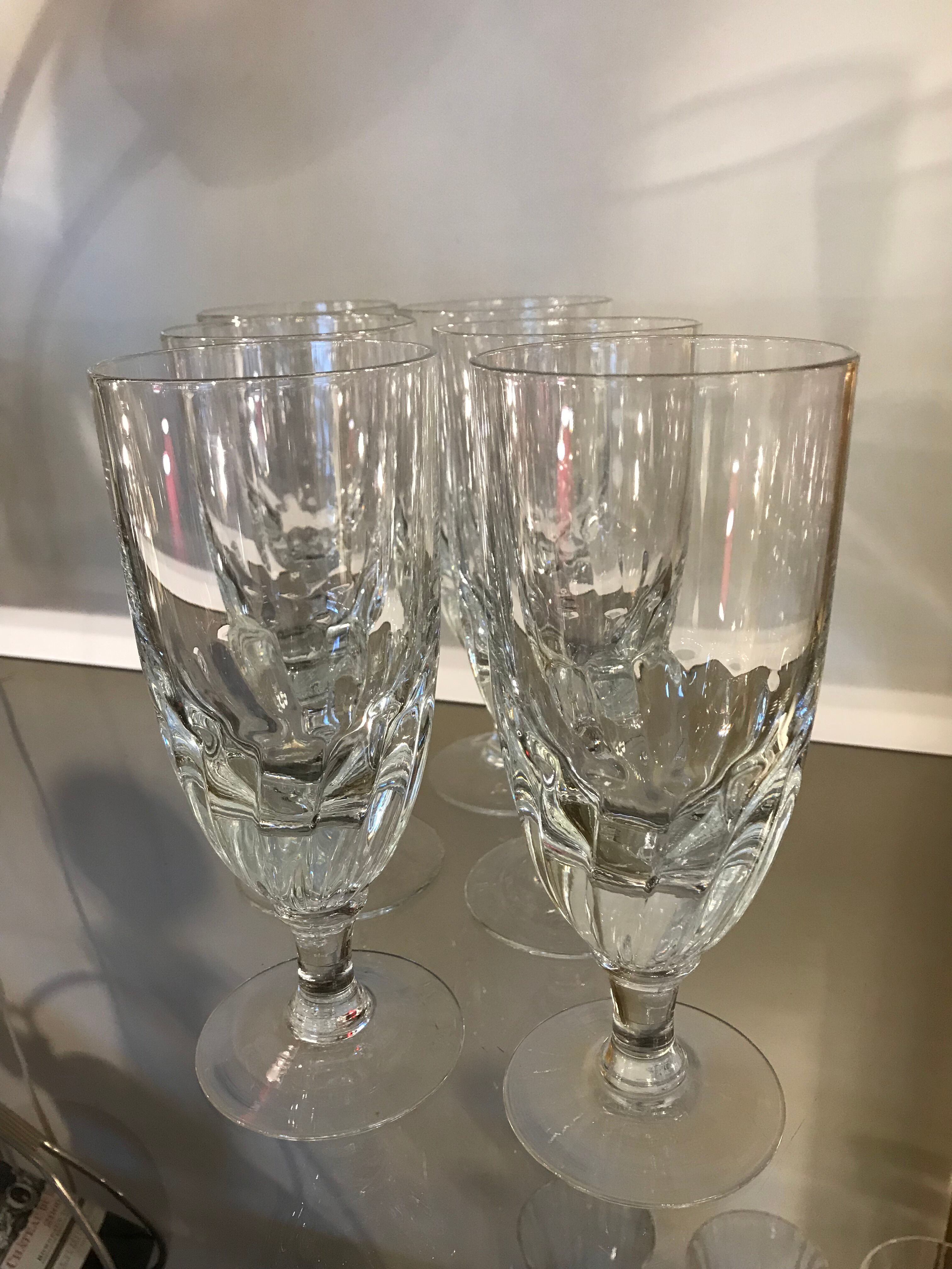 6 old absinthe glasses