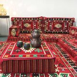 Turkish red floor sofa
