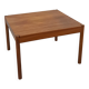 Vierkante Deense teak salontafel Magnus Olesen met ronde poten, nr.2