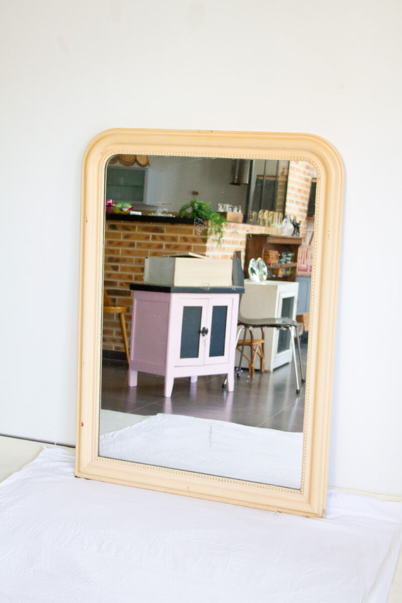 Beige trumeau mirror 100x137cm