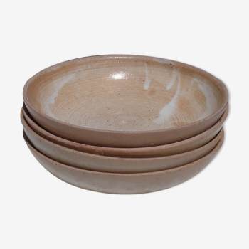 Set of 4 hollow sandstone plates