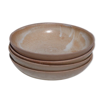 Set of 4 hollow sandstone plates