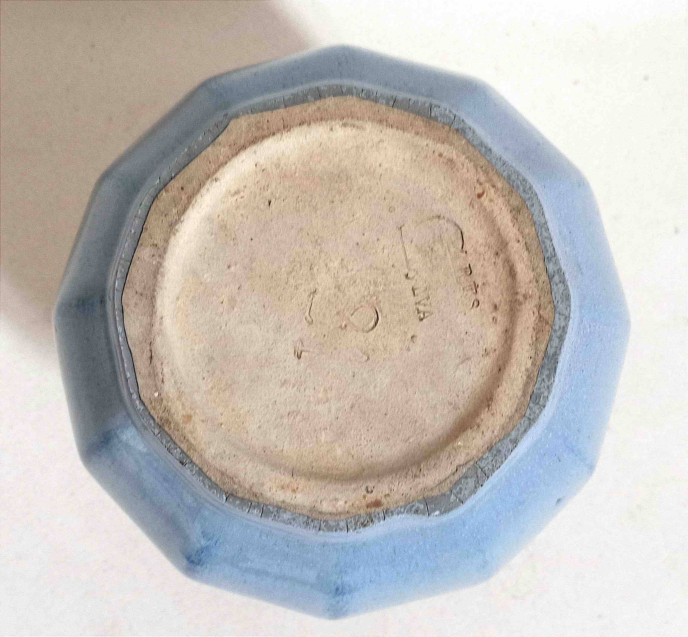 Stoneware ball-shaped vase signed Sylva, 1930s. Height 18 cm.