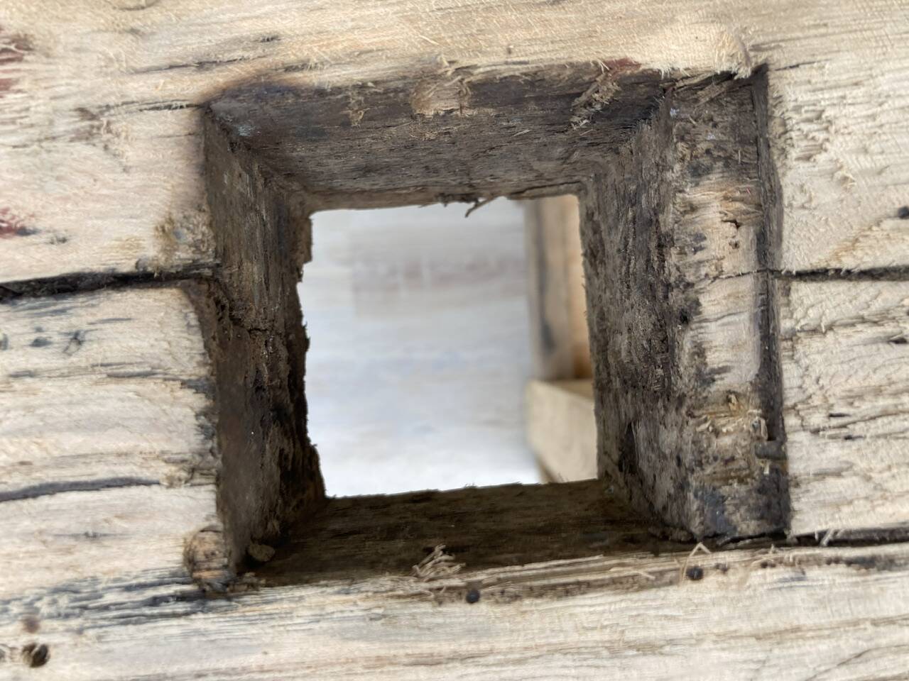 Old small carpenter's workbench