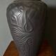 Habitat vase in ceramic black background inspired by Gaudi