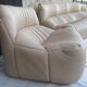 Sofa and 2 leather armchairs Ligne Roset Michel Ducaroy 1980